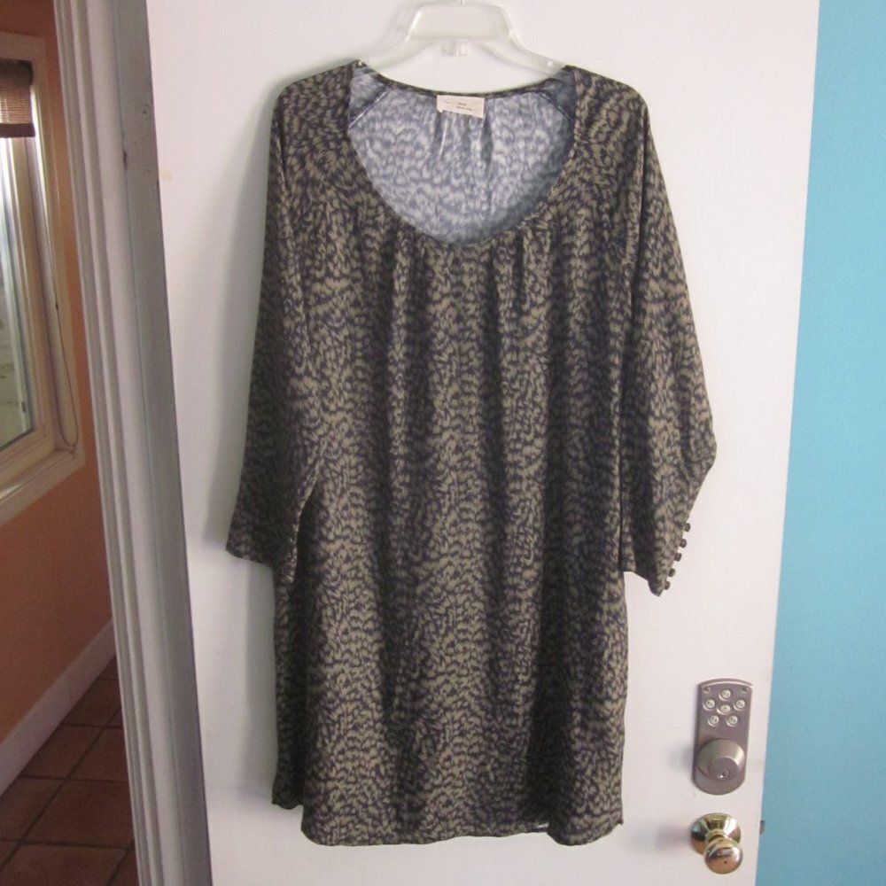 My Sunday Morning French Brand Womens Size M Pullover Dress With Tie Waist